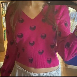 cashmere skull sweater